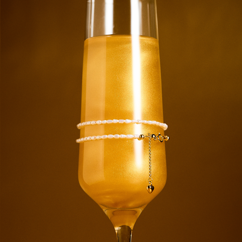 Bracelet de cheville Whisper Line Mini Baroque Pearl Wrap thumbnail 1