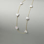 Cute necklace with heart pendant, rainbow luster necklace handmade for everyday luxury and ethereal style.