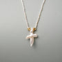 Baroque Cross Pearl With String Of Beads Pearls Pendant