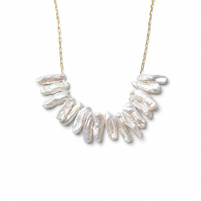 Prelude of Waves Stick Pearl Pendant