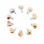 rainbow lustre big freshwater pearl cocktail rings set