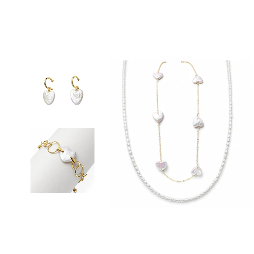 Maisie White Baroque Pearl Mixed Jewelry Set