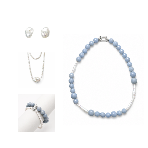 Alice White Baroque Pearl Mixed Jewelry Set