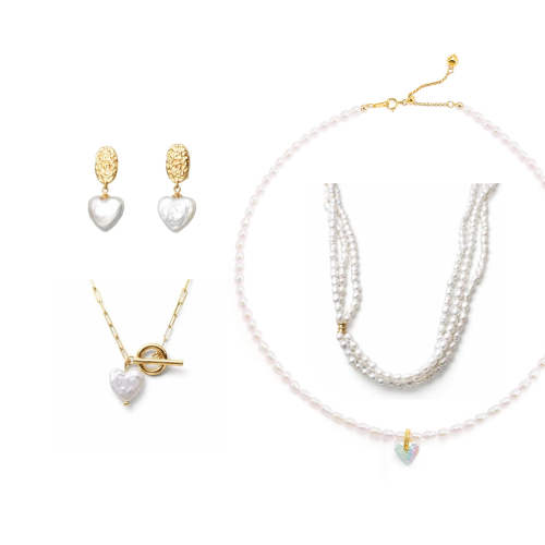 Phoebe White Baroque Pearl Mixed Jewelry Set