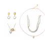 Phoebe White Baroque Pearl Mixed Jewelry Set