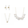 Georgia White Baroque Pearl Mixed Jewelry Set
