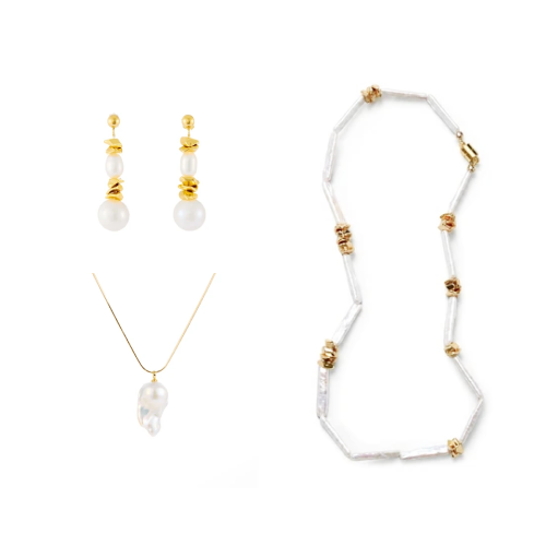 Arabella Blue Baroque Pearl Mixed Jewelry Set