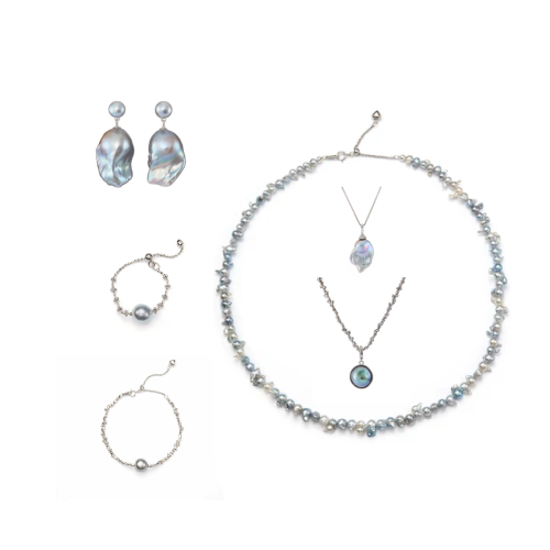 Annabelle Golden Baroque Pearl Mixed Jewelry Set