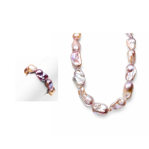Ada White Baroque Pearl Mixed Jewelry Set