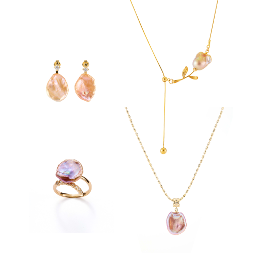 Holly White Baroque Pearl Mixed Jewelry Set
