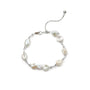subtle sterling silver mini baroque pearl thin bracelet everyday jewelry