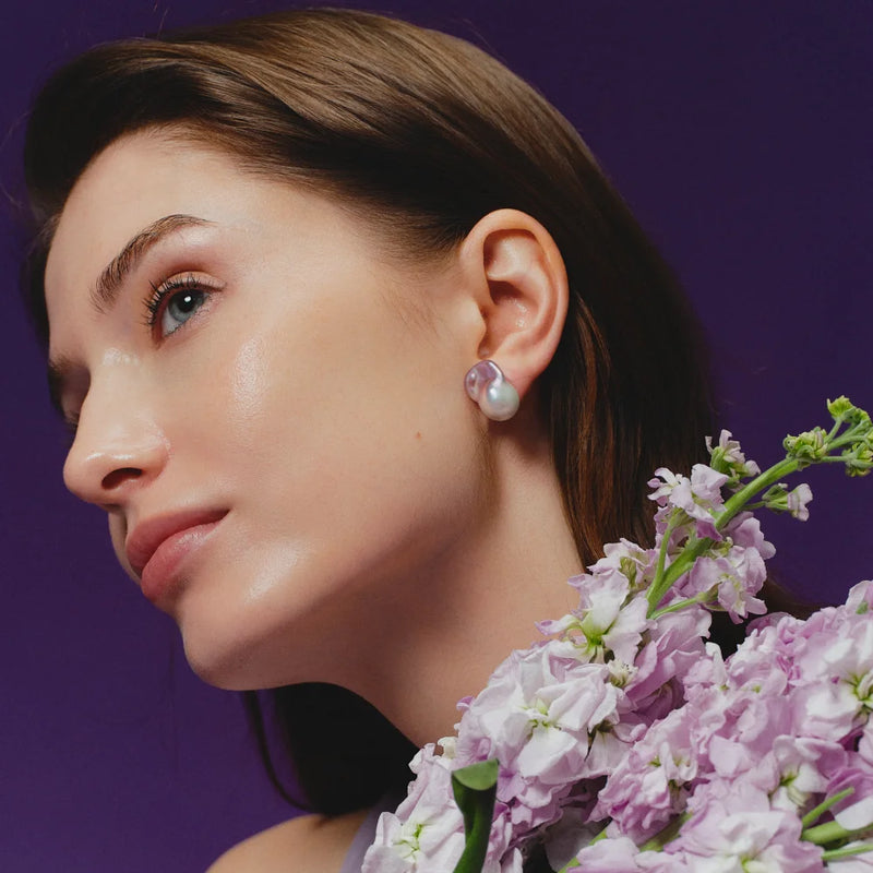 Amelia｜Purple Baroque Pearl Mixed Jewelry Set image 8